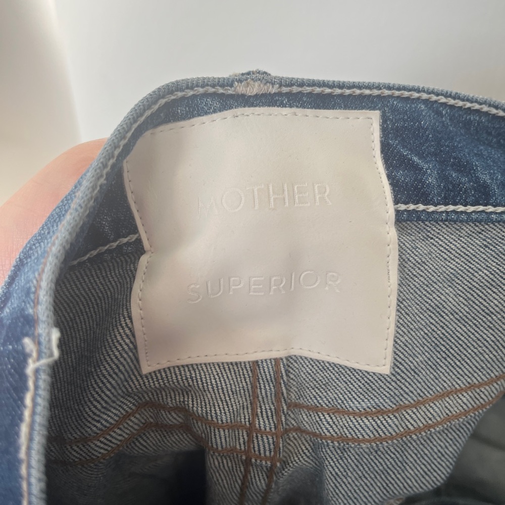 Mother Denim Dazzler medium wash jeans in Cowboys Don’t Cry - Picture 3 of 8
